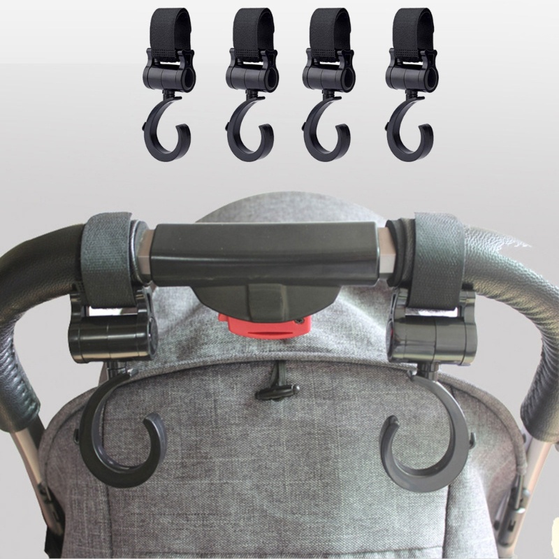 Mary Pram Hooks Baby Stroller Hooks Bag Hook Anti-Slip Rotate Gantungan Hook Untuk Tas Popok Mommy Tas Dompet Kursi Dorong Acces