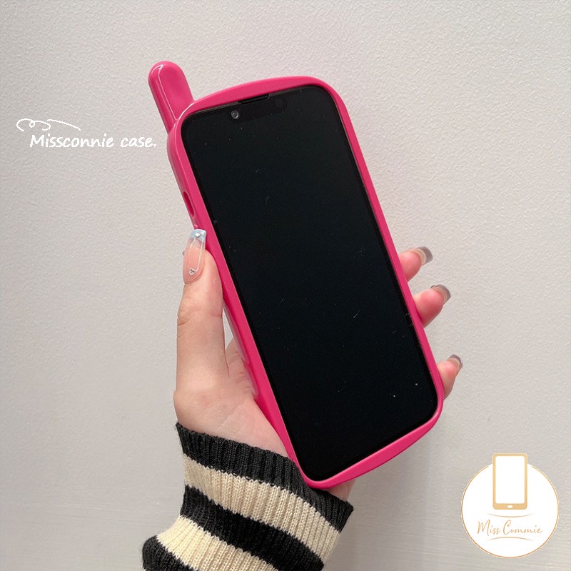 IPHONE Glossy Air Cushion Vintage Case Kompatibel Untuk Iphone7 8plus11 12 13 14 Pro MAX XR X XS MAX Kartun The Power.puff Gadis Kepribadian Retro Bentuk Ponsel Seluler Soft Cover