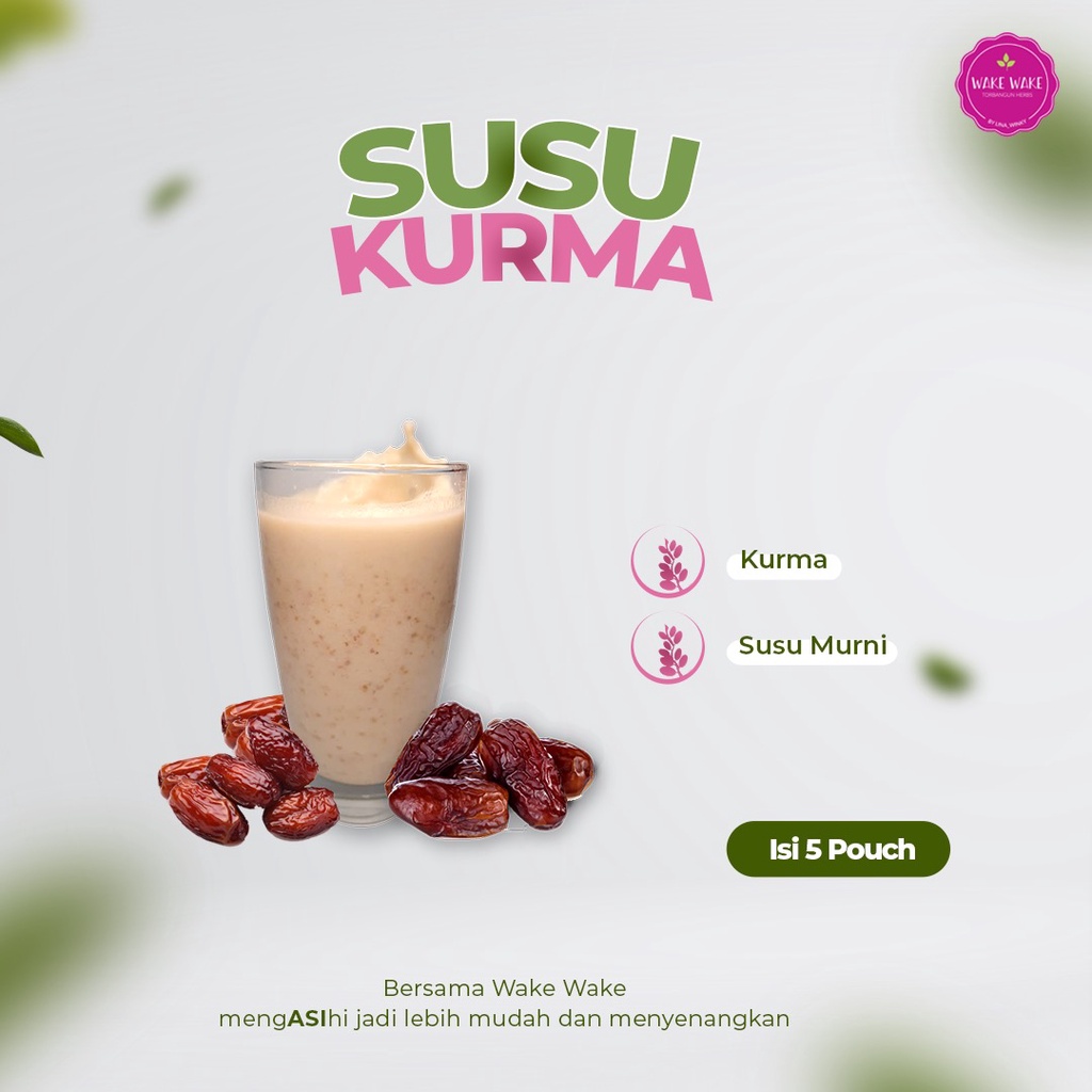 Susu Kurma - Wake Wake Milk Dates - 5 Pouch 250 ML