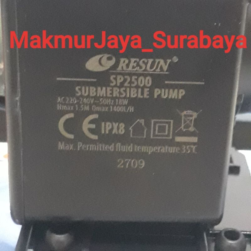 Resun SP-2500 Pompa Air Celup Submersible Aquarium Water Pump