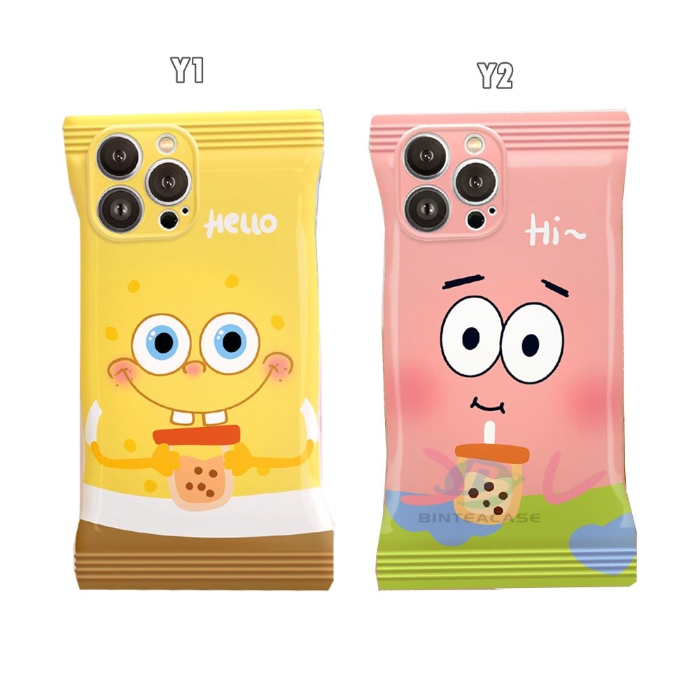 Soft Case TPU Motif Spongebob Milk Tea Untuk Redmi Note 11 Pro Note11S 10A 10C 9C 9A 10 9T 10 5G 10s 9 8 Poco X3 NFC M3