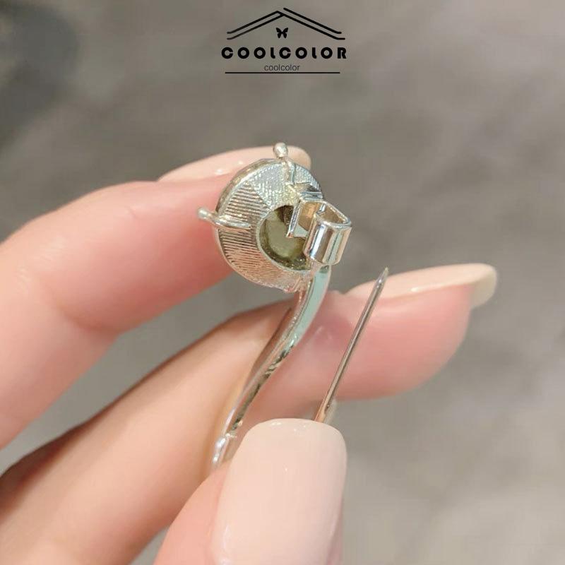 COD❤️Brooch Bros hijab bros cantik Bros Mutiara bros Kupu bros lucu Bros Wanita Korean Fashion Style Butterfly Brooches Gold Color Pearl Brooch Pins Pakaian Aksesoris- cl