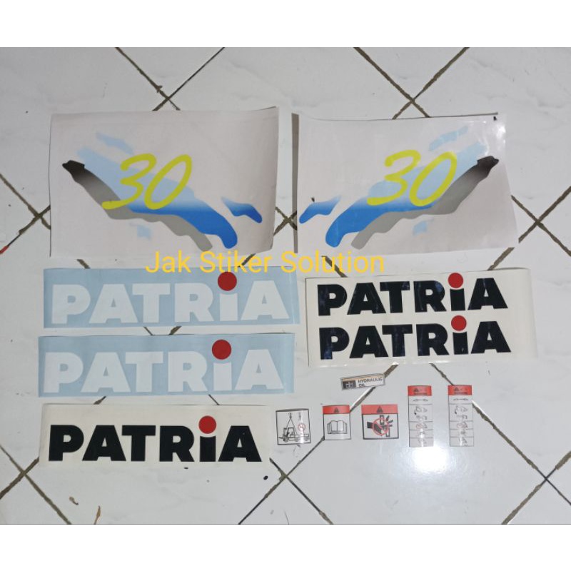 Stiker Forklift PATRIA 30