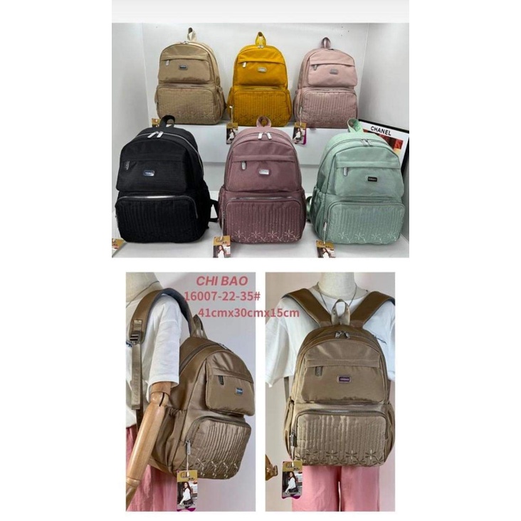 Tas Ransel Chibao 16007-22 Bahan Kanvas Size Jumbo Muat laptop 14inch. Tas Wanita Tas Chibao Tas Ransel Wanita Import Tas Chibao Import BEST SELLER TERBARU BISA BAYAR DITEMPAT.!!!!