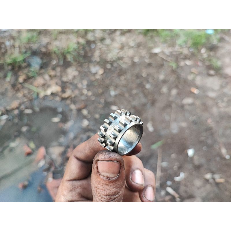 Gigi Timing Bawah Tiger Empat Lapis Tebal Mata 17 / 17 mata Gir Sentrik Tiger Megapro Gl 4 lapis