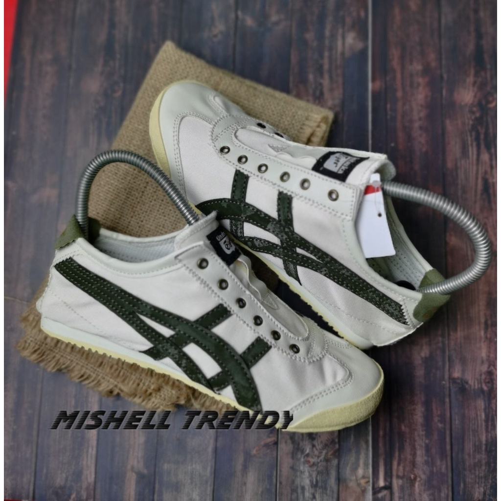BISA COD - Sneakers sepatu tanpa tali wanita/sepatu slip on wanita ONITSUKA SLIP ON