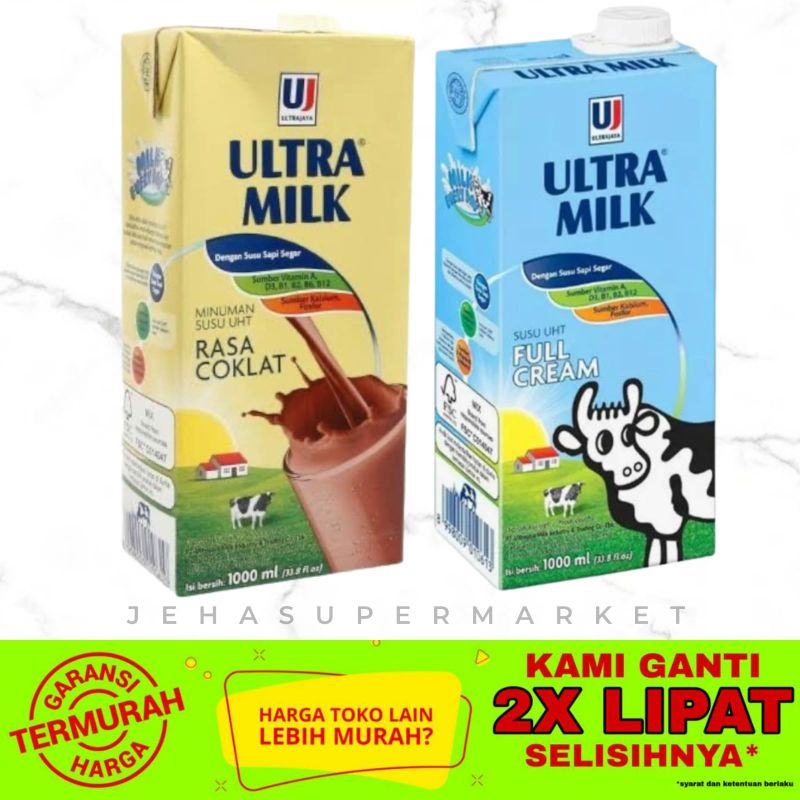 

Ultra Milk Susu UHT 1 Liter / 1000mL