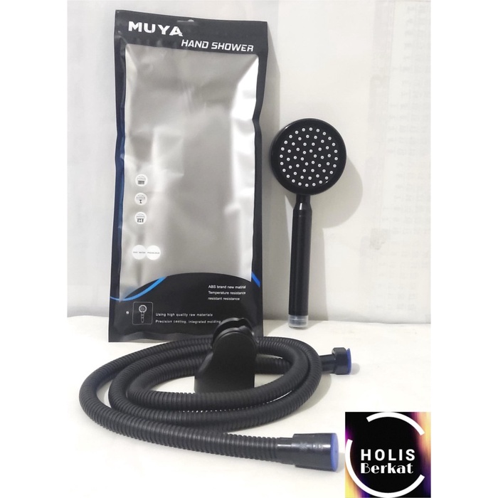 Hand Shower Hitam / Shower Mandi Black 1 SET