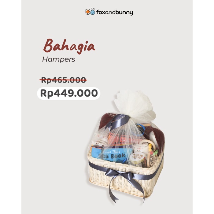 

(COD) Baby Hampers | Kado Lahiran | Fox and Bunny | Bahagia