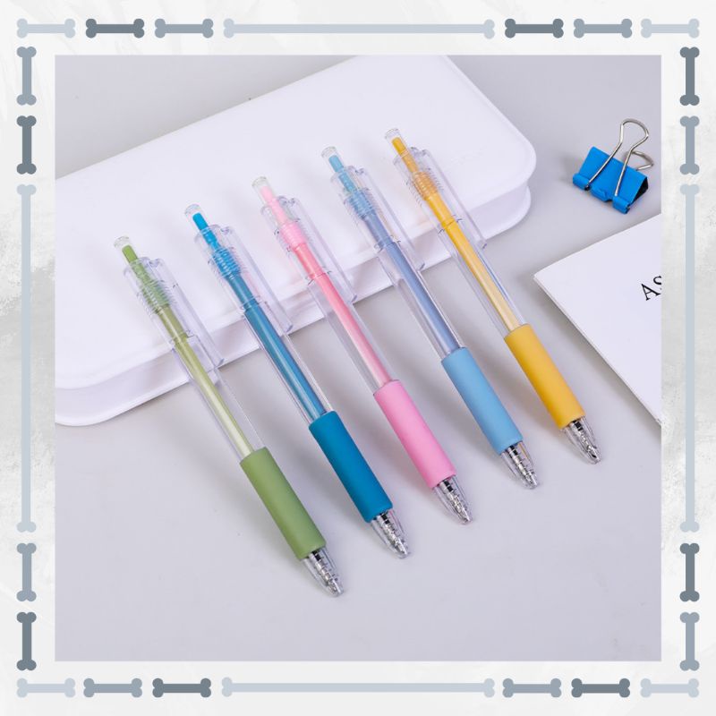 Pulpen Mekanik Gel Pen Juice Pastel Stationery 0.5mm Import - Tinta Hitam