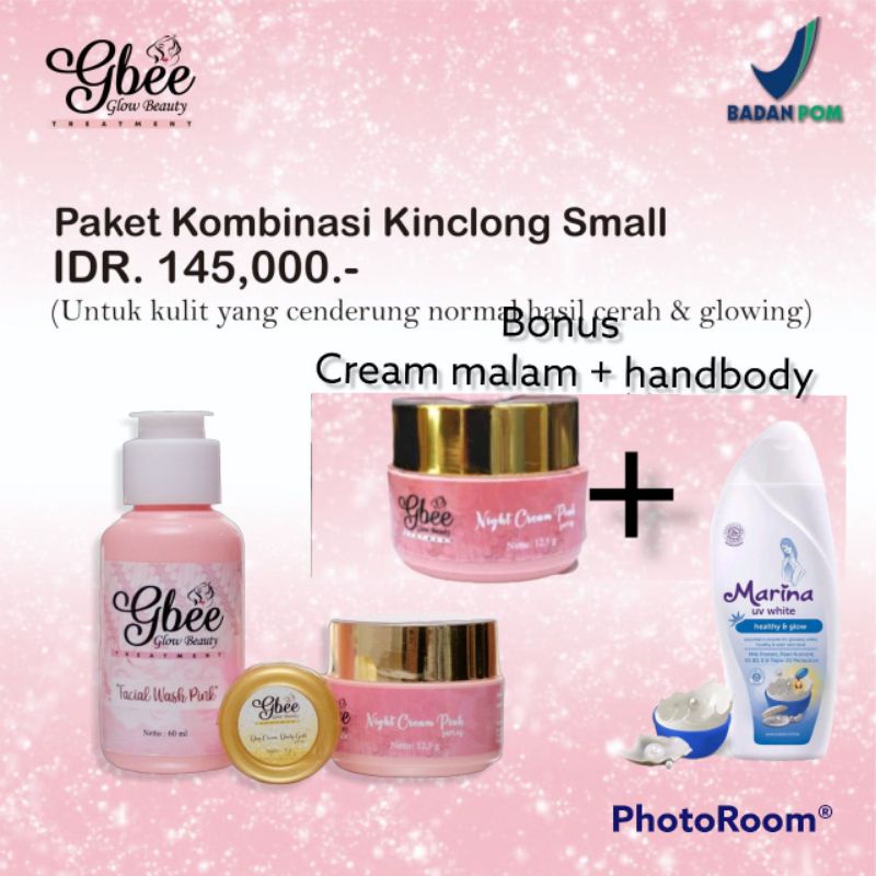 Promo Gbee / Gbee Glow Beauty Paket Kinclong Small Ori