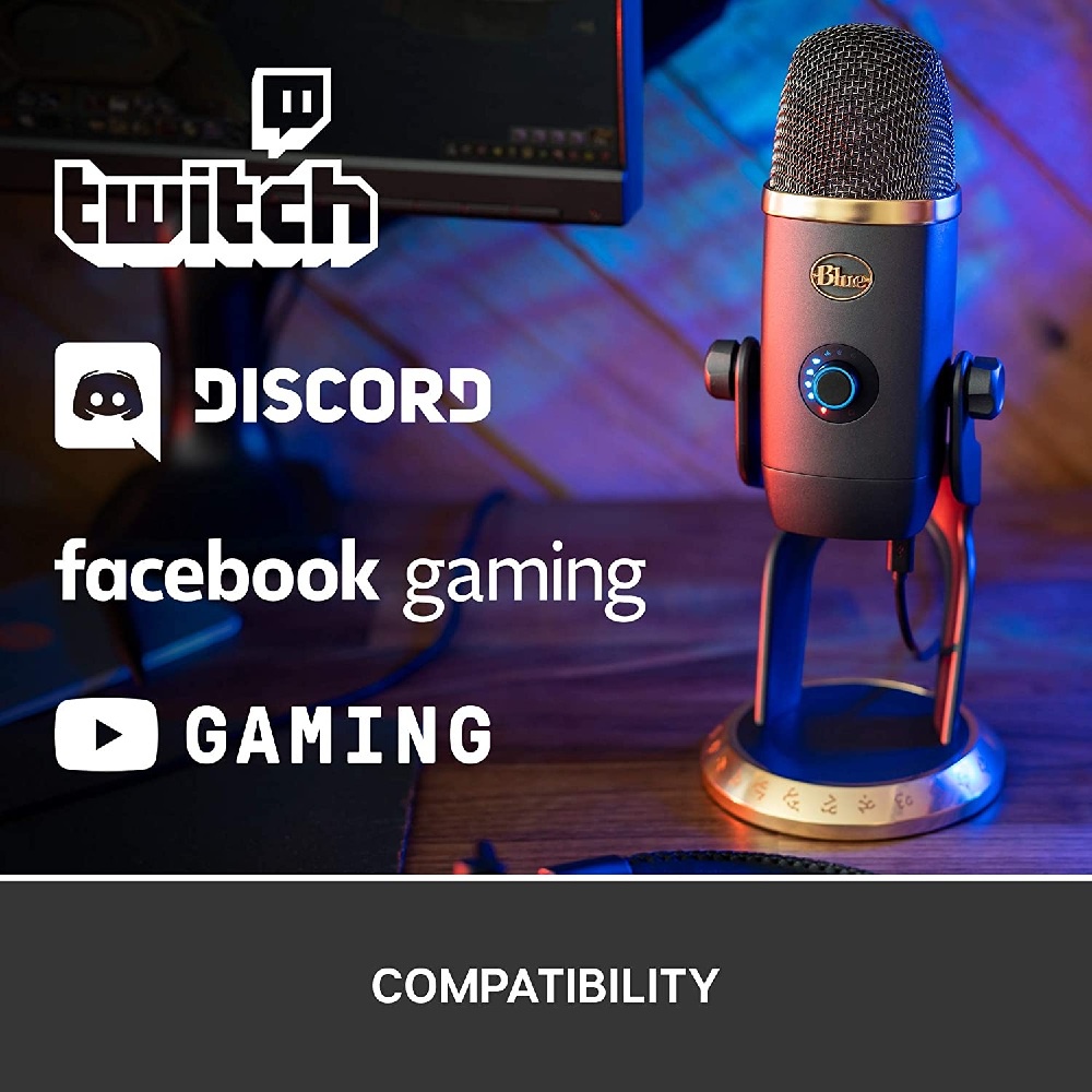 BLUE Microphones YETI X - WORLD OF WARCRAFT Edition - Professional USB Condenser Microphones - Mikrofon Condenser Terbaru Hasil Kolaborasi dengan WORLD OF WARCRAFT