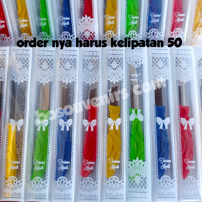 Souvenir Souvenir Pisau Mini Kemasan Mika Motif