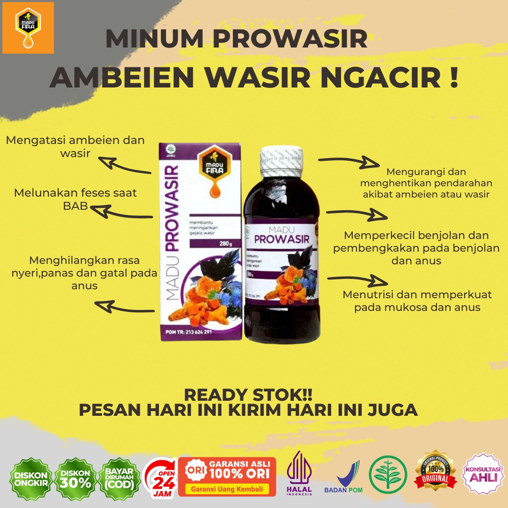 100 % ORI PALSU UANG KEMBALI MADU WASIR MADU AMBEIEN OBAT WASIR OBAT AMBEIEN