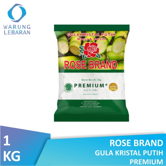 

Rose Brand Gula Kristal Putih Premium 1kg