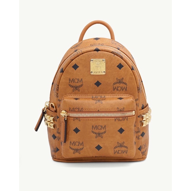 MCM X-mini Bebeboo Backpack in Cognac