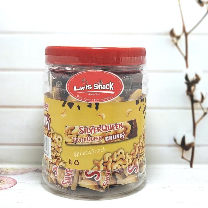 

Coklat Silverqueen Bar Chunky Jar Cashew 30gr