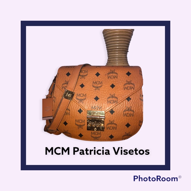 MCM PATRICIA VISETOS UKURAN 21cm FULL TAG DAN EMBOSS