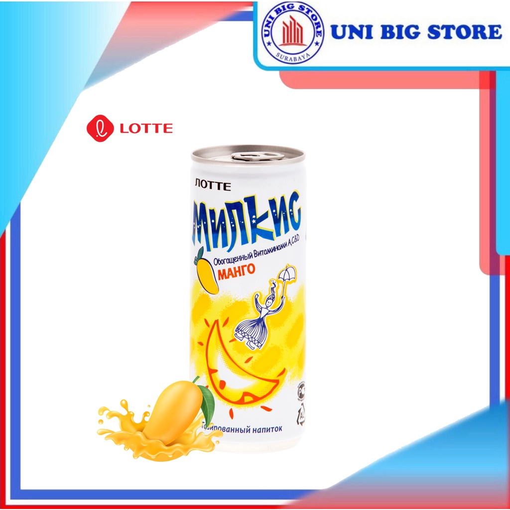 

Lotte Milkis Chilsung Mango 250 ml Susu Soda Mangga