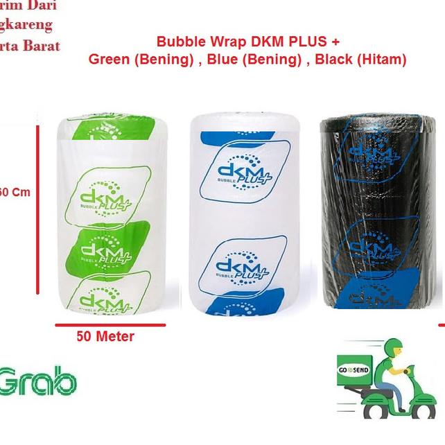 

KHUSUS GOSEND Bubble Wrap Mulia Pack 60 Cm X 50 M Rol Wrapping Roll - GREEN - BENING