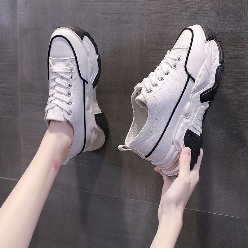 COD Sneakersdaily 1180 Sepatu Sneakers Canvas Wanita Sneakers Kekinian