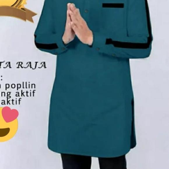 BAJU MUSLIM PRIA KOKO RAJA KEMEJA KOKO PRIA KOKO QURTA PAKISTAN - Putih, XXL