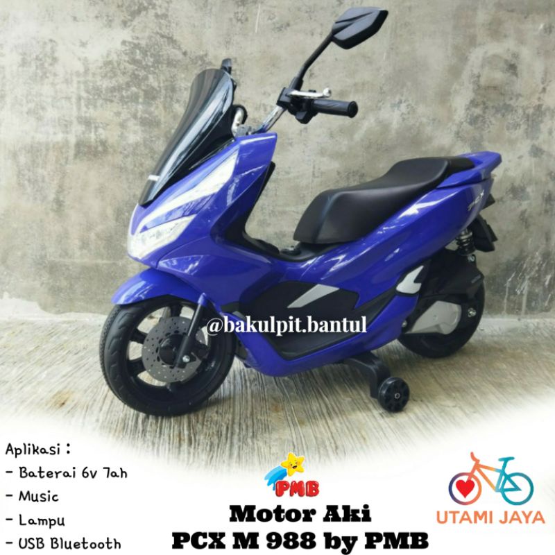 Mainan Motor Aki Anak Honda PCX M 988 ,   Moto Gp ninja PMB M 688 , Nmax PMB M 588 raid , Vespa PMB 