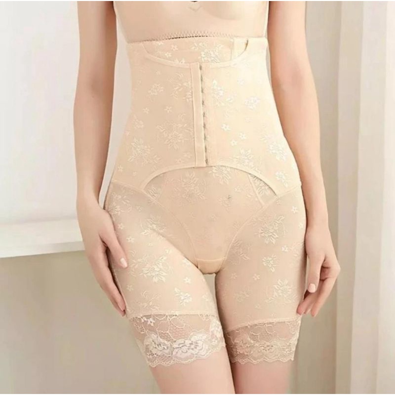 KORSET CELANA INFRARED BODY SHAPEWEAR RENDA PELANGSING PENGECIL PERUT DENGAN KANCING PENGAIT