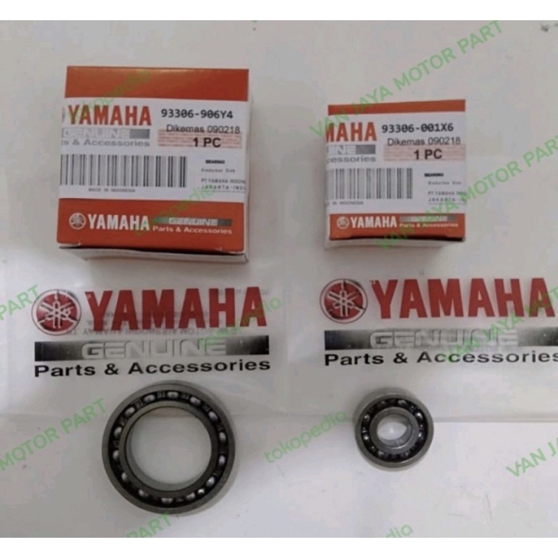 PAKET BEARING LAHER NOKEN AS 6001 &amp; 6906  NMAX AEROX LEXI VIXION JUPITER MX R15 YAMAHA