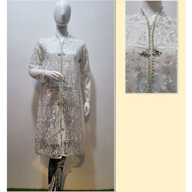 Permata Olshop / Setelan Kebaya Busui Payet Modern / Kebaya Wisuda / Kebaya Tunik Busui / Kebaya Kondangan / Kebaya