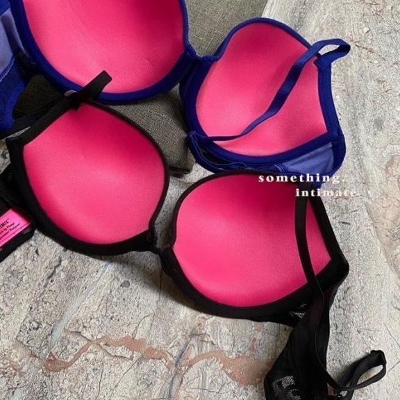 Lasenza Remix Block Mesh Cotton Bra Branded Jastip Bh La Senza Sale - Sapphire Blue, 32C