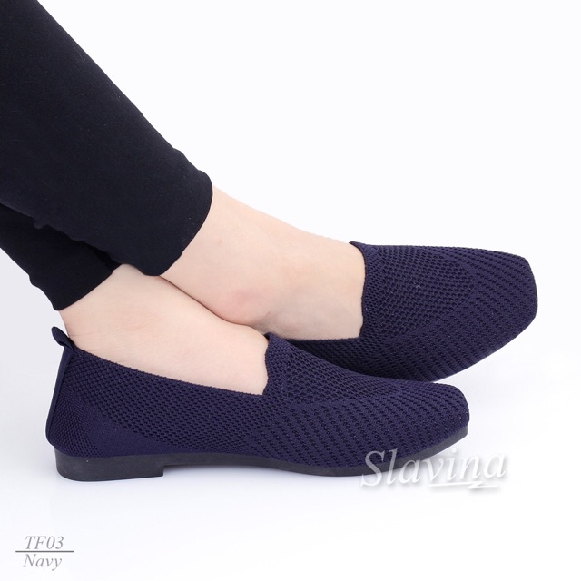 BIG SALE - Ivony Seivona - TF03 Sepatu Slip On Slavina Auliya Flat