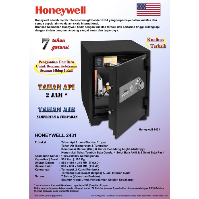 BRANKAS | HONEYWELL 2431 | ORIGINAL | GARANSI RESMI