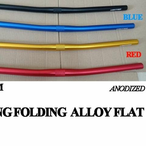 Handle Bar Folding Raze Flat Bar 580MM Alloy - Hitam