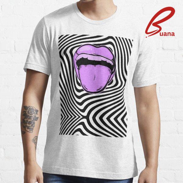 Kaos Pria Hypnotic mouth Aphex twin trippy pattern crystal castles Premium Custom 625
