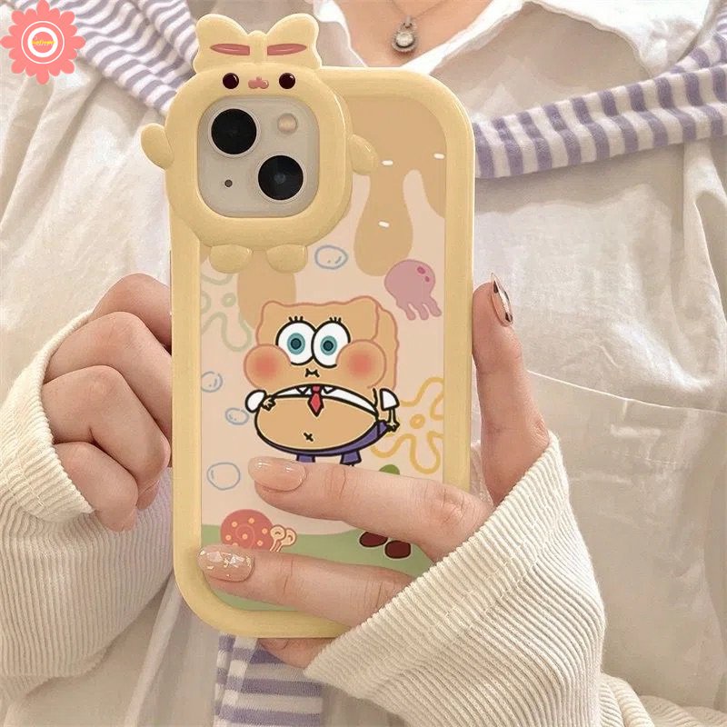 Soft Case Desain SpongeBob Monster 3D Untuk VIVO Y15s Y22 Y21 Y12 Y55 Y11 Y15 Y02s Y75 Y22s Y35 Y33s Y17 V23 Y16 Y20 Y51 Y01 Y15A Y20 Y30 Y20s Y20 Y20s Y20 Y1S