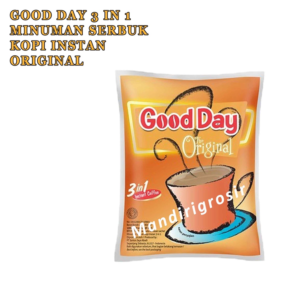 Serbuk Kopi Instan * Good Day 3in1 * Instant Coffee * 50s X 20g