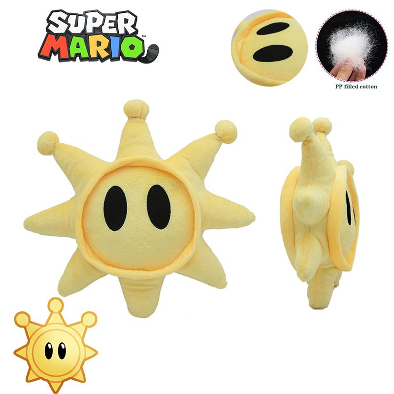 Fun-filled Super Mario Shine Sprite Plush Toy Boneka Lembut Pelukan Boneka Hadiah Ulang Tahun Anak