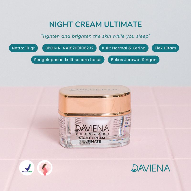 Daviena Skincare Night Cream Gold Series