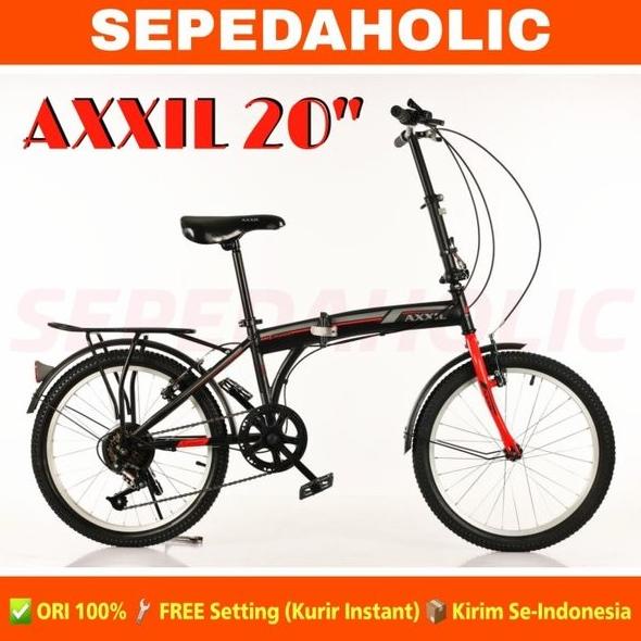 SEPEDA LIPAT AXXIL 20 INCH BONCENGAN 7 SPEED ERGT64616E