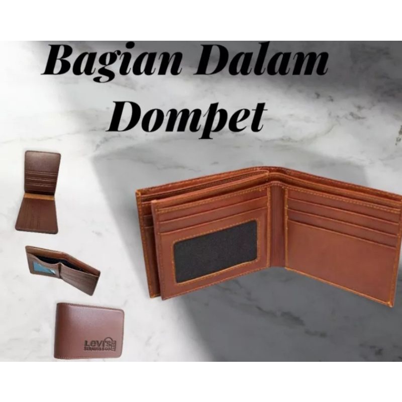 dompet kulit pria lipat dua