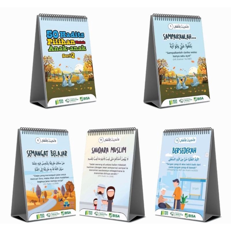 

50 Hadits pilihan untuk anak seri 2 Kalender Hadis BISA Kaldis