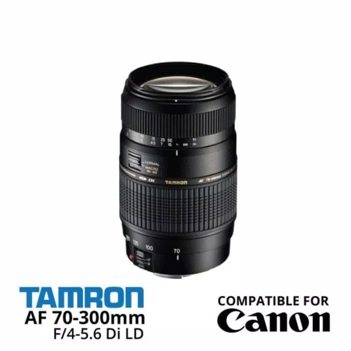 LENSA TELE TAMRON 70-300MM FOR CANON + FILTER UV