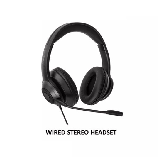 Headset Targus AEH102 USB Wired Stereo With Mic And Volume Control