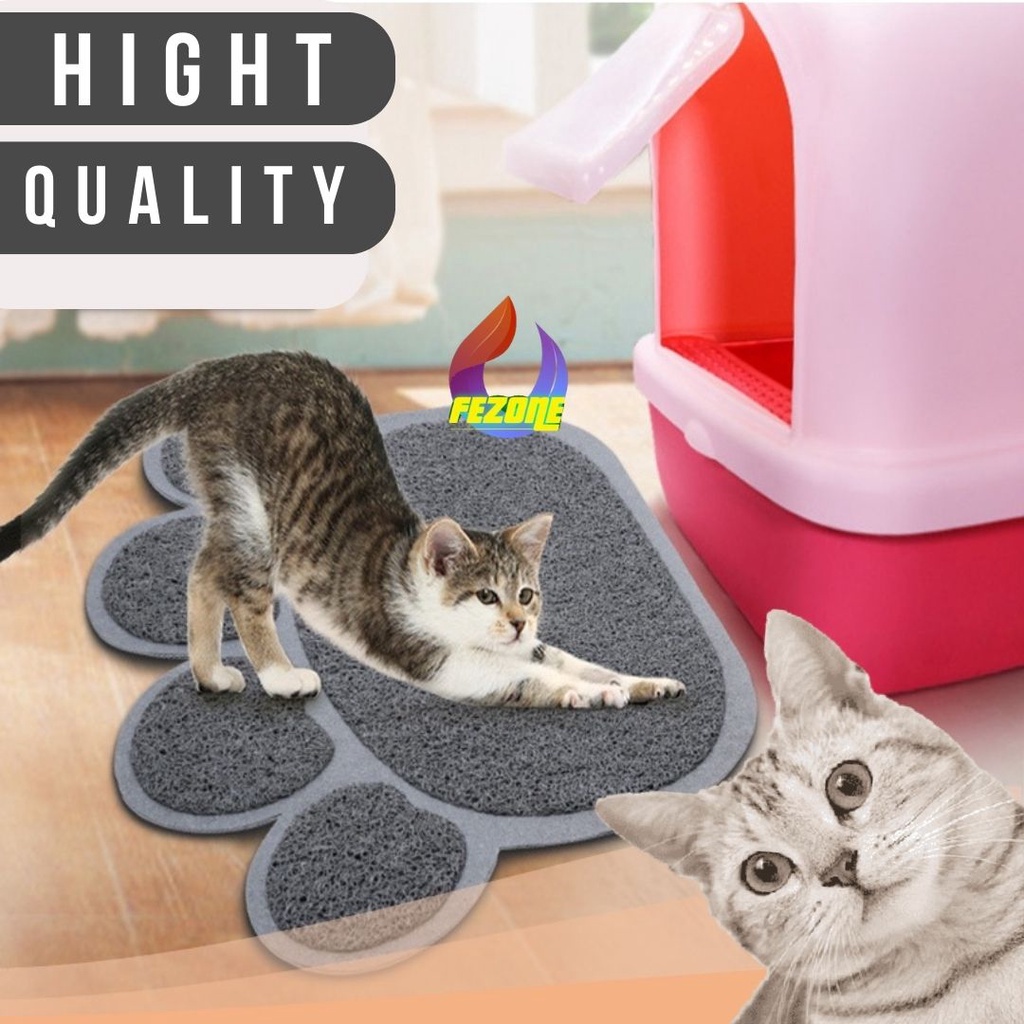 Keset Kaki Karpet Hewan Alas Kandang Pasir Kotoran Kucing Anjing / Paw Cat Litter Mat FEZONE