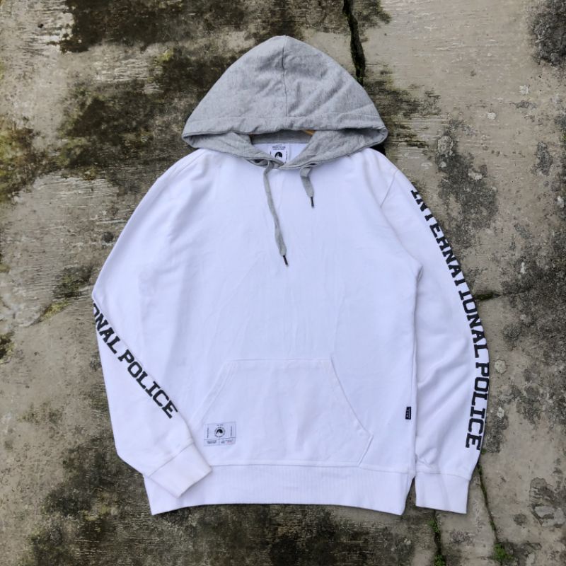 Jaket jumper jemper Hoodie groove rhyme putih taped #spc2 original second asli ori brand