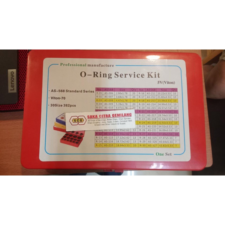 ORING VITON 5V INCHI SET BOX O-RING