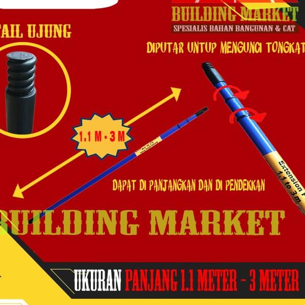 ROLLER EXTENSION POLE TONGKAT PENYAMBUNG ROL TONGKAT CAT ACE OLDFIELDS