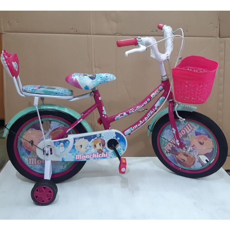 sepeda mini atlantis bell 16 -18 inch kuda poni, unicorn, princess