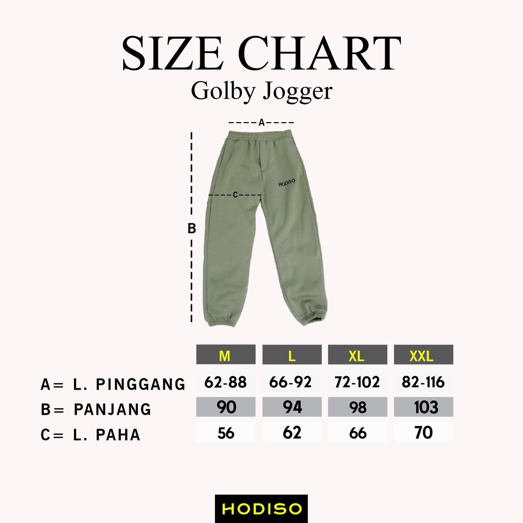 Hodiso - Celana Golby Jogger Sweatpants Premium